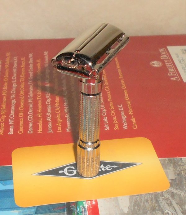 1961 Gillette Fat Boy Razor Double Edge Replated Bright Nickel G2– #69 (43).JPG