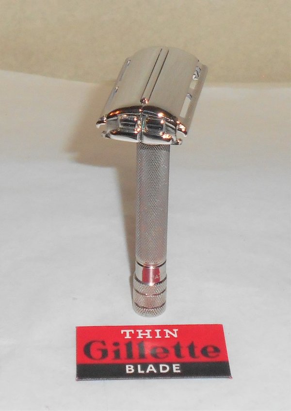 1941 Gillette Ranger Tech Razor Re-plated Bright Nickel A18 (37).JPG