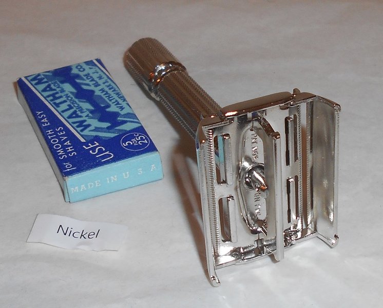 Gillette 1960 Fat Boy Razor Refurbished Replated Mirror Nickel F1- VX1 (13) - Copy.JPG