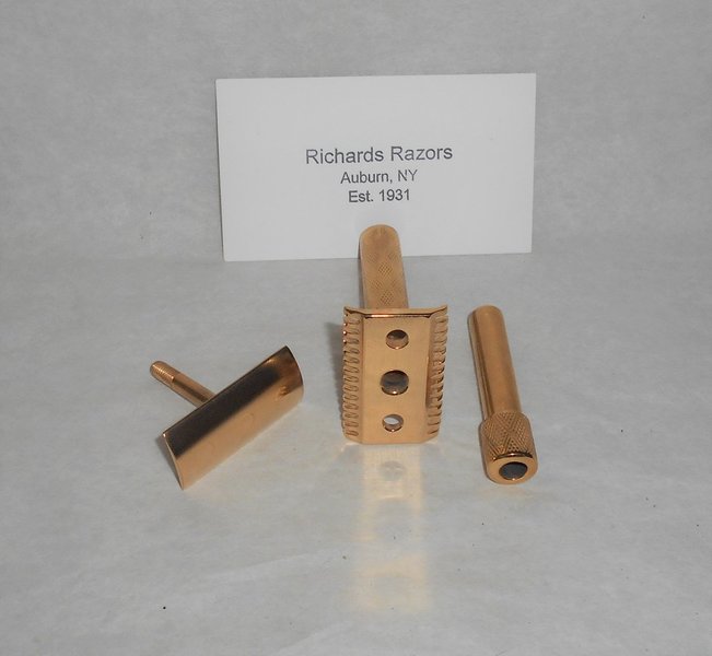 Gillette Bostonian 1921 Three-Piece Razor Refurbished Replated 24 Karat Gold (34).JPG