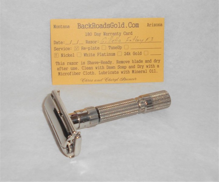 Gillette Fat Boy Razor 1960 TTO Adjustable Refurbished Replated Mirror Nickel F3–72 (62).JPG