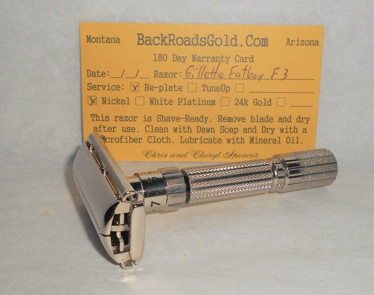Gillette Fat Boy Razor 1960 TTO Adjustable Refurbished Replated Mirror Nickel E3–BB (1).JPG