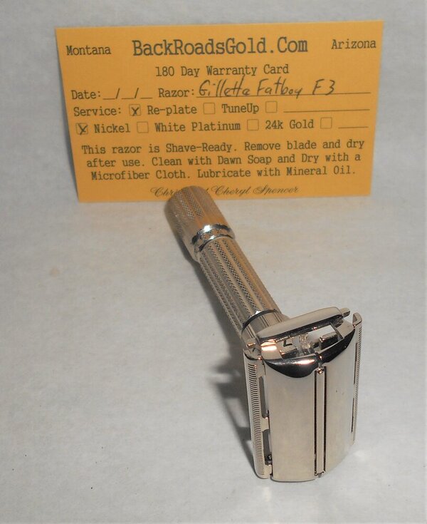 Gillette Fat Boy Razor 1960 TTO Adjustable Refurbished Replated Mirror Nickel E3–BB (5).JPG