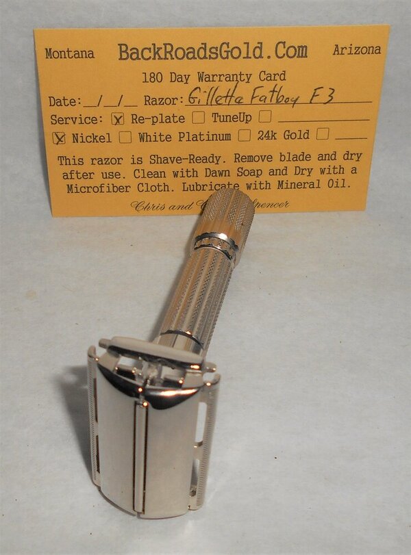 Gillette Fat Boy Razor 1960 TTO Adjustable Refurbished Replated Mirror Nickel E3–BB (8).JPG