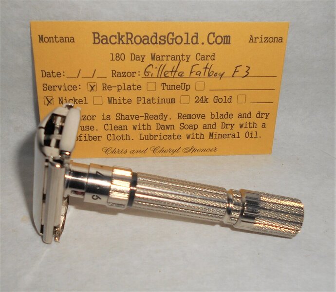 Gillette Fat Boy Razor 1960 TTO Adjustable Refurbished Replated Mirror Nickel E3–BB (9).JPG